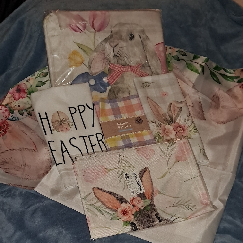 Easter Bunny Kitchen Linen Set - Multicolor